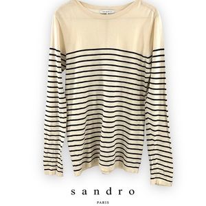 Sandro Casper Intarsia Wool Sweater 